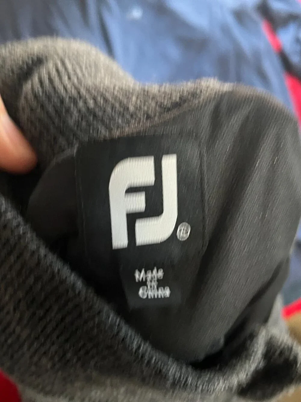 ⛳ FootJoy FJ Men's Gray 100% Wool Lined 1/4 Zip Sweater Jacket XL ⭐